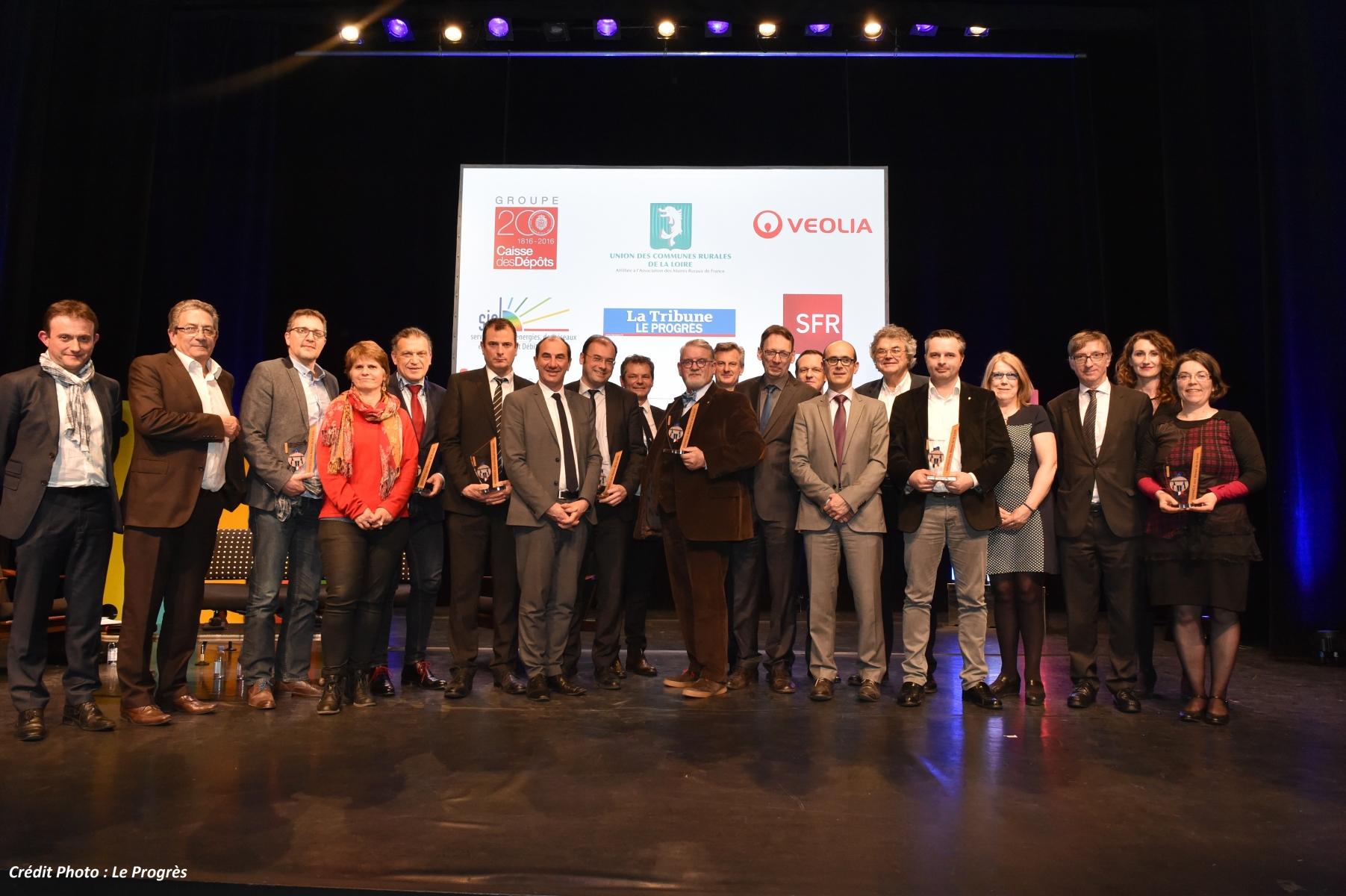 Les lauréats de la 2è édition des Trophées des Maires de la Loire
