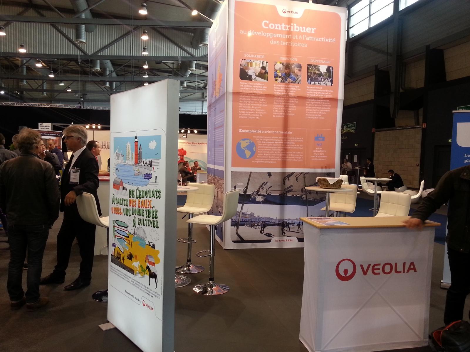 Le stand Veolia au salon HydroGaïa 2016