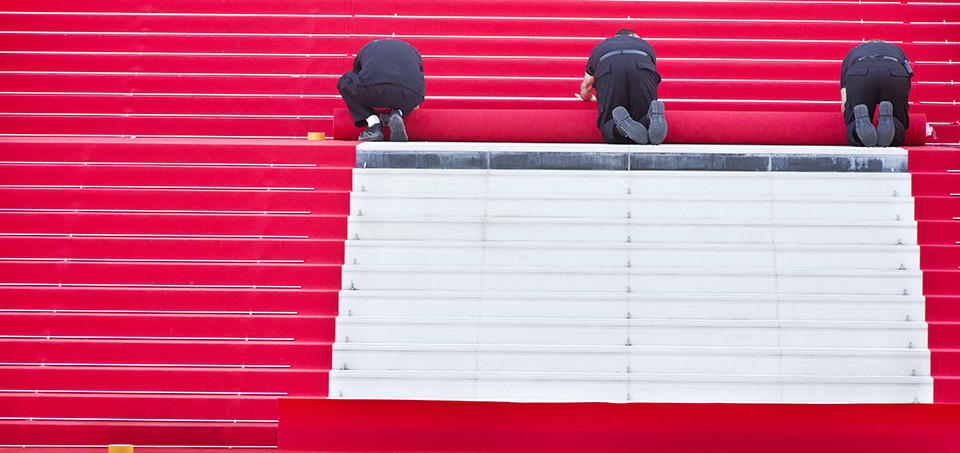 Veolia recycle le tapis rouge du festival