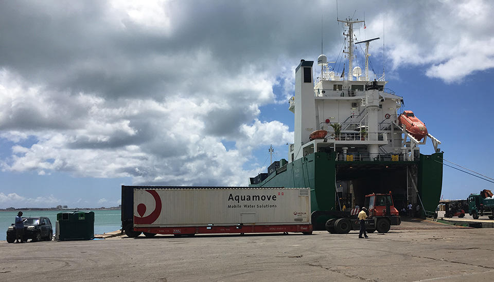 La production et la distribution de l'eau redémarrent progressivement après le passage du cyclone Irma