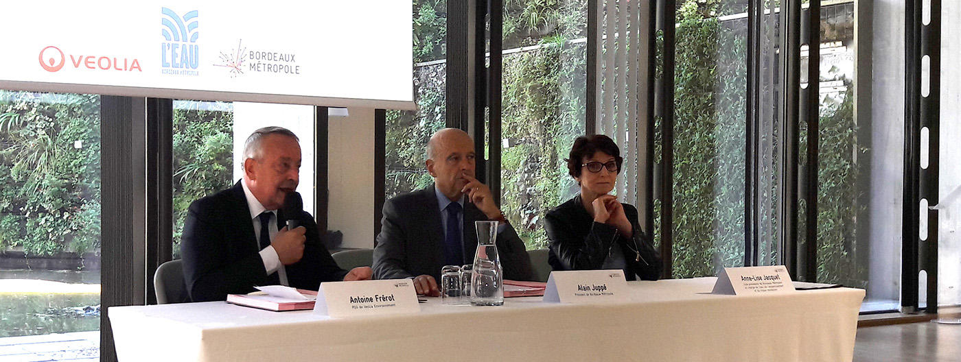 Bordeaux : signature du contrat de délégation de service public d’assainissement