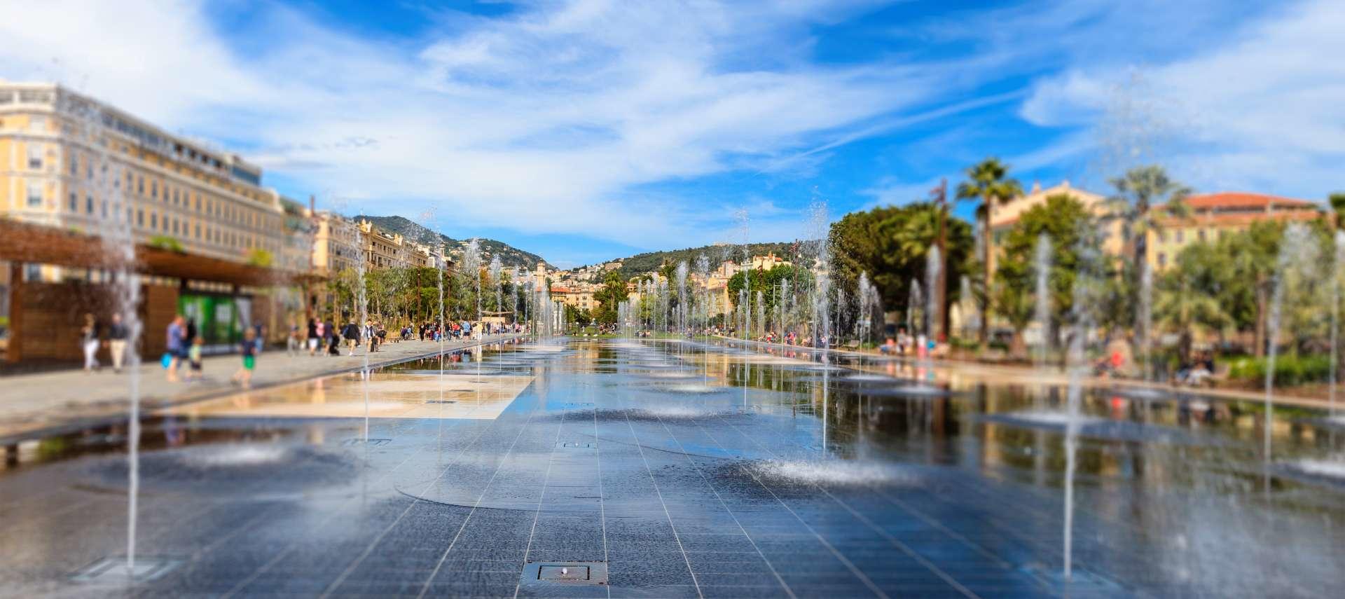 Image d’illustration de la Promenade du Paillon pour la gestion de l’eau et des déchets - Veolia