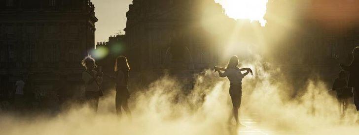 îlots de fraîcheur urbains, humidification automatique des chaussées et des trottoirs