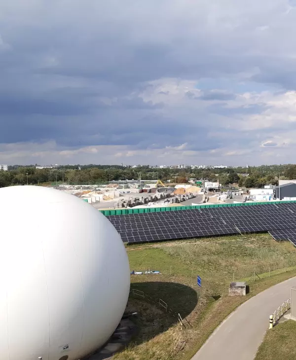 Centrale solaire photovoltaïque, les Baumettes, Angers