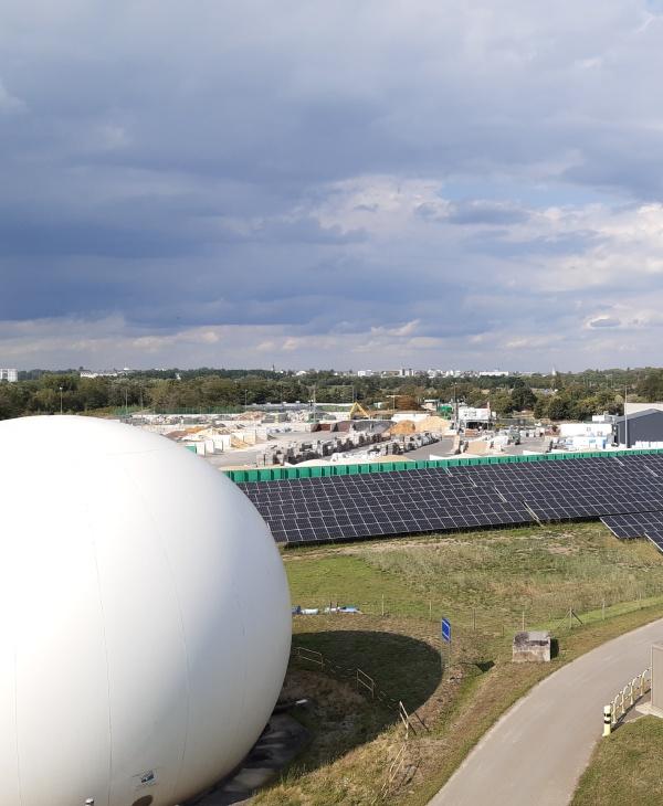 Centrale solaire photovoltaïque, les Baumettes, Angers