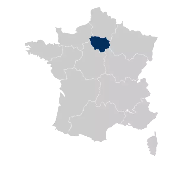 Île-de-France - Map