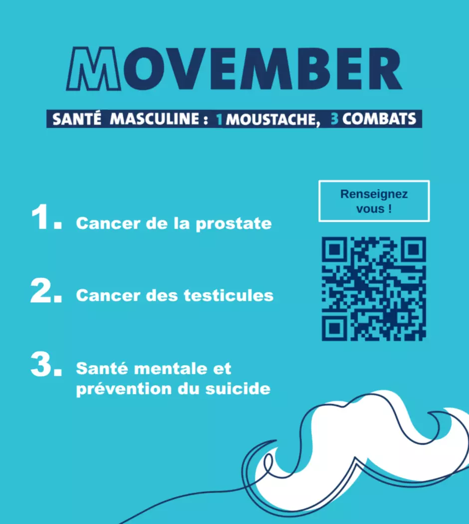 Movember 2025 - Santé masculine - Affiche