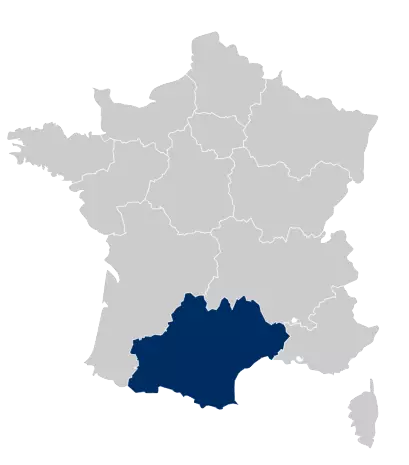 Occitanie - Map