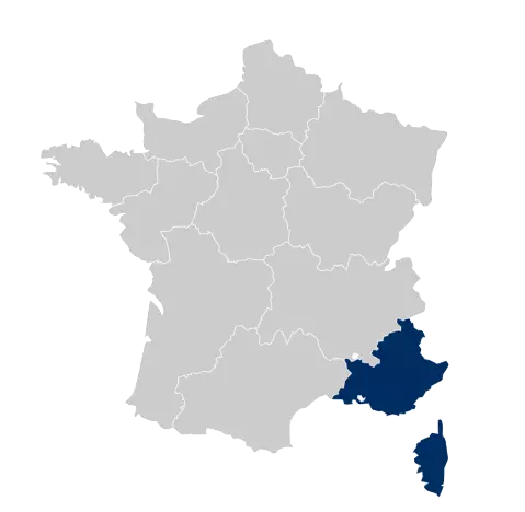Sud Provence-Alpes-Côte d’Azur - Map