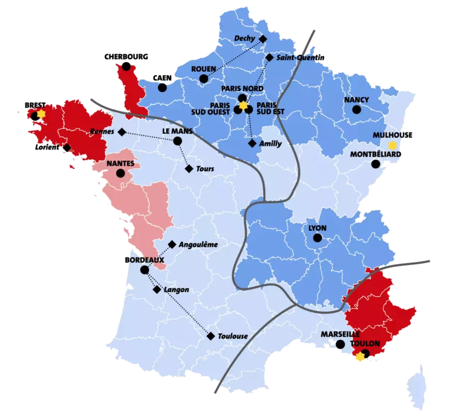 Energie Performance - carte des implantations