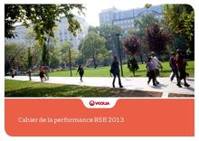 Couverture Carnet de performance RSE Veolia 2013